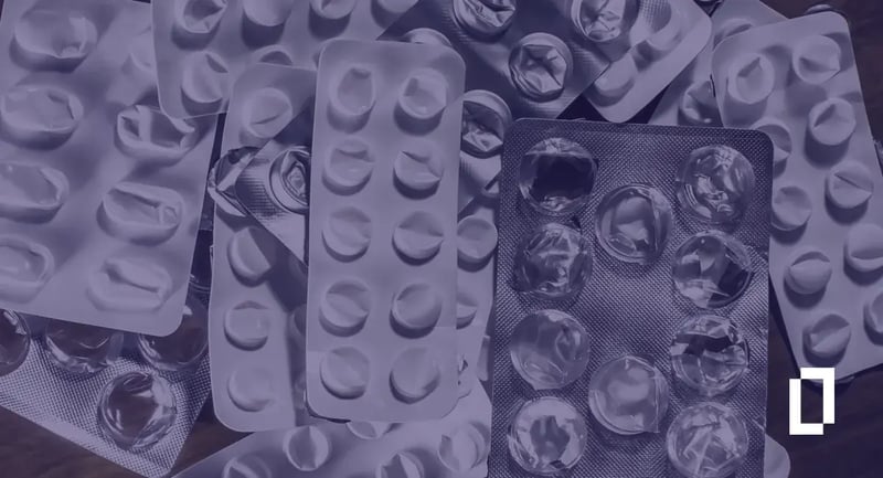 PAS 2090 pharmaceutical product carbon footprint: empty foil blister packs of tablets