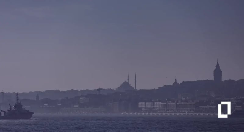Türkiye climate disclosure rules: Istanbul skyline across the Bosphorus, with Galata Tower and a mosque